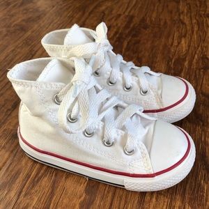 •CONVERSE ALL-STARS• TODDLER HIGH TOPS WHITE